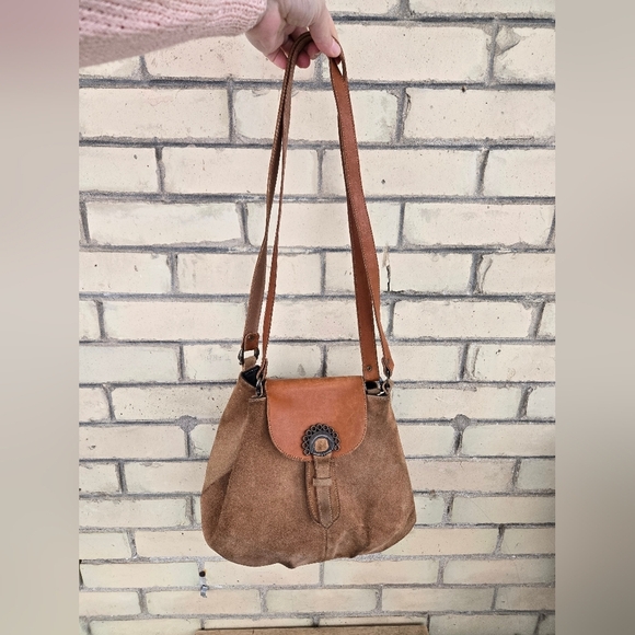 Vintage Hand Crafted Suede Bag - Picture 16 of 16